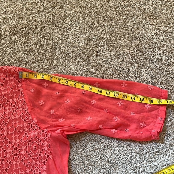 New! JOHNNY WAS Size XXL taffy eyelet embroidered V neck tunic - Picture 8 of 10